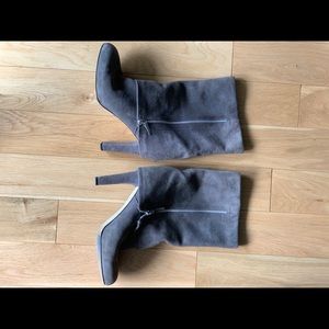 Gray suede boots size 8